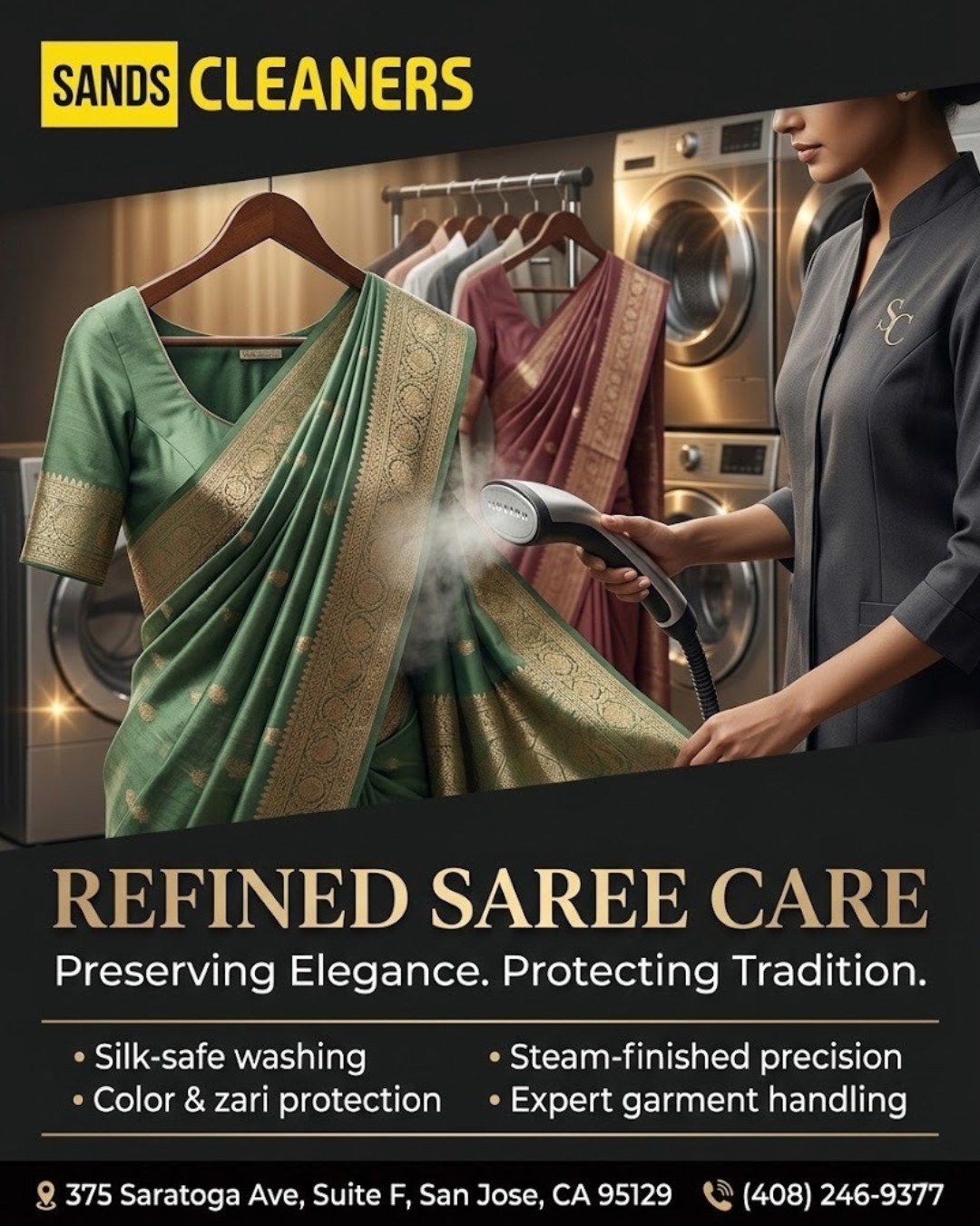 Sands Cleaners Saree Creative