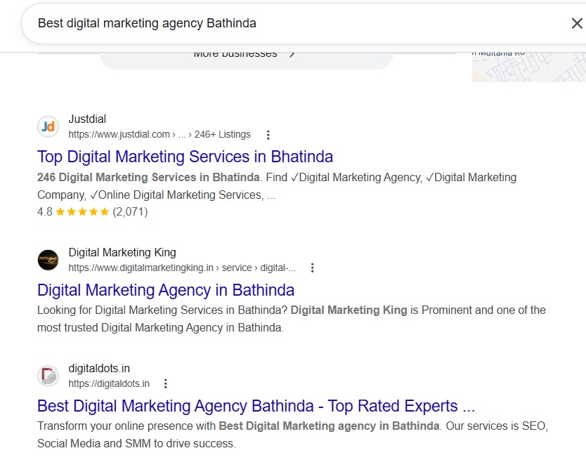 Digital Dots SEO Ranking